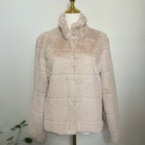 Ci Sono Los Angeles Faux Fur Jacket “Vanilla” – Women’s Medium (NWT)